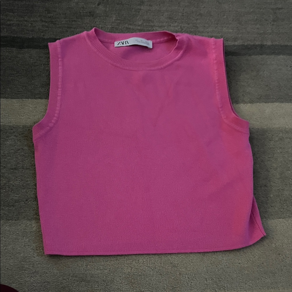 Zara Kids Vibrant Pink Tank Top